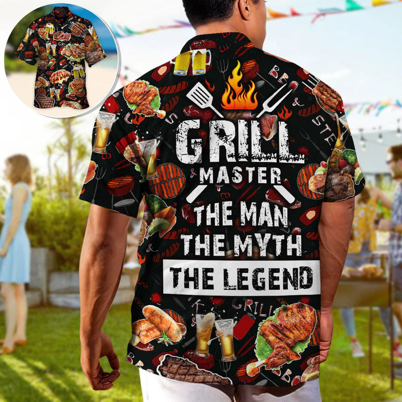 Barbecue Food Grill Master BBQ The Man The Myth The Legend - BFS